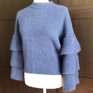 Unique Bell Sleeve Angora Sweater
